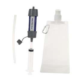 Sosoport 1pc Bottle Grey Convenient Water Filter Outdoor Water Purifier Portable
