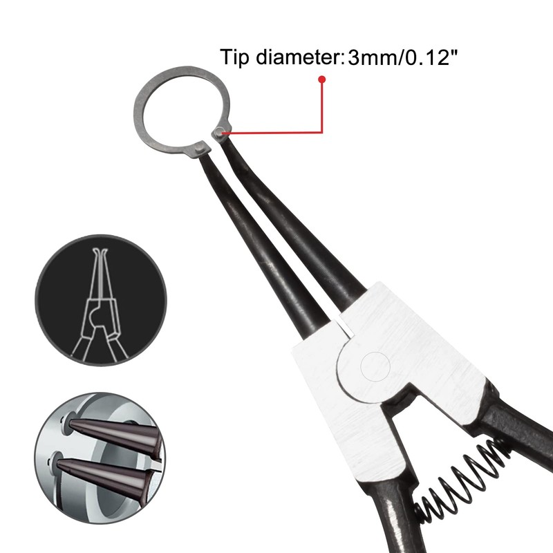 LEONTOOL 13-Inch Snap Ring Plier Heavy Duty External Circlip Pliers