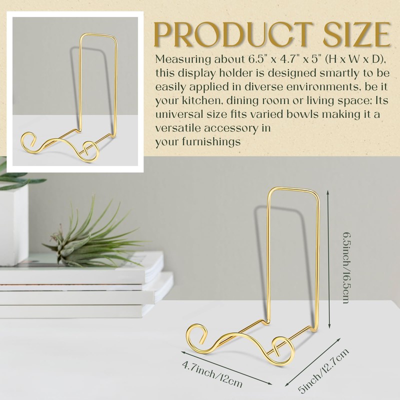 Baderke Wrought Iron Bowl Deep Platter Stand Detachable Metal Scroll