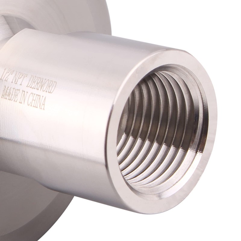 DERNORD 2'' Tri clamp Adapter to 1/2 inch FNPT Thread