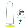 6 Inches Galvanized Garden Staples, Metal Tent StakeHeavy Duty U-Shaped