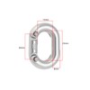 LT Easiyl 2 pieces 8 mm stainless steel 316 split