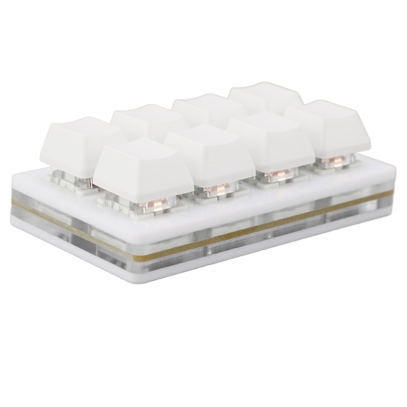 8 Key Keyboard Blue Switch Hot Swappable Copy Paste Shortcuts