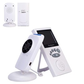 Ayaprak Baby Monitor – Wireless Video Baby Monitors with Infrared Night Vision & Room, Temperature Sensor Monitoring, Digital Camera Audio, Timer, Two Way Talkback, Lullabies, Ambient Blue Light