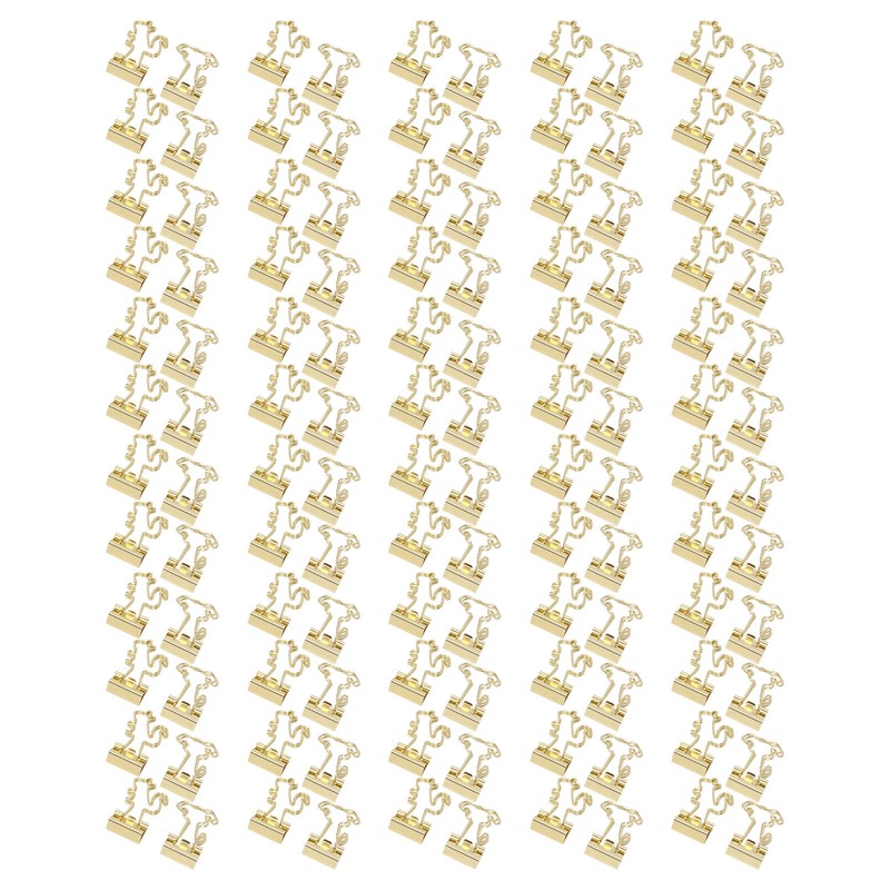 100Pcs Binder Clips Cute Animal Shaped Handle Sturdy Metal Multi