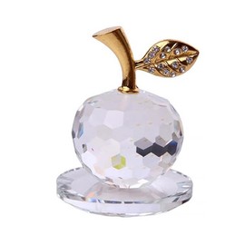 Crystal Natural Stone, Crystal Apple, Figurine, Crystal Apple, Improves Luck, Interior Decoration, Transparent, Entryway, Tabletop, Car, Store, Feng Shui, Healing Figurine, Moving, Housewarming, Gift