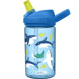 Revolutionizing the Hydration of Nursery and Kindergarten Kids! Camelback Ediplus, Kids, 400ml, Next Generation Recycled Material, Tritan Renew, Lightweight, Bottle, 400ml, Shark & Ray