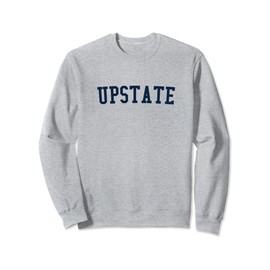 Upstate New York Prep Block Lettering Vintage Style Sweatshirt