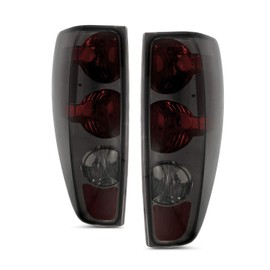 AmeriLite Red/Smoke Replacement Brake Tail Lights Set For 04-12 Chevy Colorado/GMC Canyon - Passenger and Driver Side