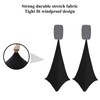 2x black double sided spandex stretch speaker stands scrims, tripod