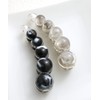 Vingtaine H7660-BK Banana Clip, Marble Stone, Simple, Elegant, Hair Accessory,
