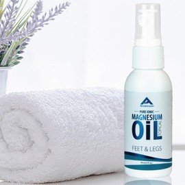 Mineral Resources International, Inc. Magnesium Oil Spray for Feet and Legs | Made in The USA | Topical Ionic Magnesium Chloride Lotion for Body Joints | Promotes Relaxation, Relief from Muscle Cramps, 3oz