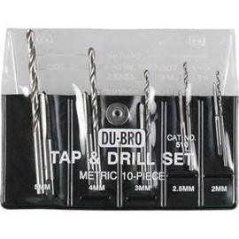 Du-Bro 510 10 Piece Metric Tap And Drill Set