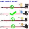 KILIGEN 8-Piece 12V-24V Car Flat Fuse Holder with Additional Wiring,