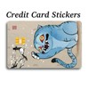 Huntrix themed credit card stickers for debit credit ebt:_Crow cat