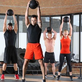 Lifeline Rubberized, Non-Bounce Weighted Exercise Slam Ball with Easy to Grip Surface