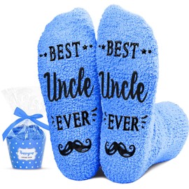 HAPPYPOP Uncle Gifts From Niece Nephew - Best Uncle Socks, Tio Gifts For Him