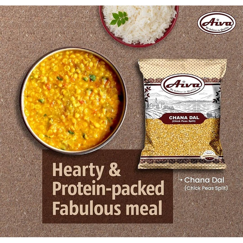 Aiva Chana Dal (Split Yellow Chickpeas or Split Gram Whole)
