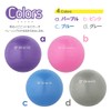 GronG Pilates Ball Anti-Burst with Inflatable Straw, Purple