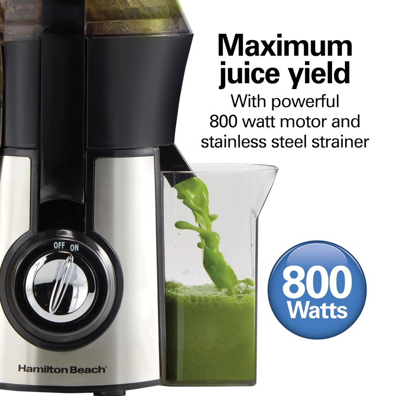 Hamilton Beach Juicer Machine, Big Mouth 3” Feed Chute for