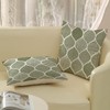 Yxuiyal Boho Pillow Covers 18x18 Set of 2 Sage Green