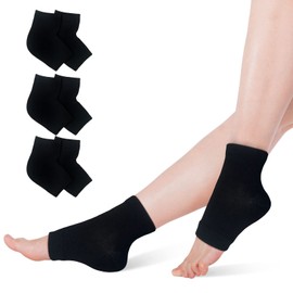 Dream Things Heel Care Socks, Set of 3, Moisturizing Gel Treatment, Exfoliating, Slippery, Cracking, Beautiful Legs for Sleeping, One Size Fits All