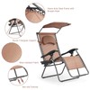 S AFSTAR Zero Gravity Chair with Shade Canopy, Reclining Lounge