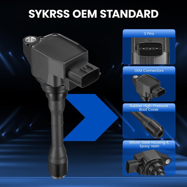 SYKRSS SYKRSS 4-Pack UF841 Ignition Coils Compatible with INFINITI QX50