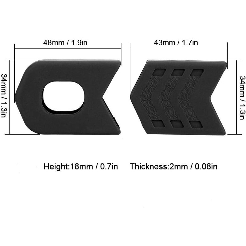 Dilwe - Protector de manivela de Silicona para Bicicleta de