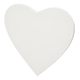 ARTIKUM Heart Canvas 30 cm | Canvas on MDF Frame in Heart Shape for Painting as a DIY Gift for Mother's Day, Wedding, Valentine's Day