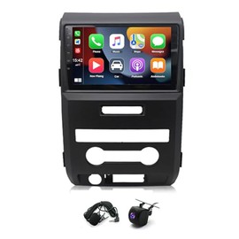 Slakerbe Android 13 Car Stereo Radio Fit for 2009-2014 F150 Models 4GB+64GB Wireless CarPlay Radio 9inch Touch Screen GPS Navigation Head Unit WiFi SWC Bluetooth Backup Camera