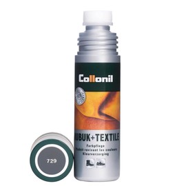 Collonil Nubuk + Textile, Exquisite Liquid Care for Nubuck and Fabric Shoes, 100 ml, Dark Grey