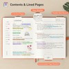 Smarpau A5 Lined Notebook, 320 Pages Thick Hardcover Notebook with