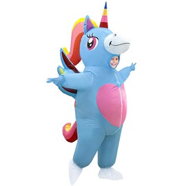 Disfraz inflable de unicornio para niño, disfraz inflable de Halloween de cuerpo completo para fiesta de Halloween, cosplay