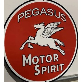Pegasus Flying Horse Motor Oil Gasoline vintage reproduction Garage Sign