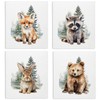 VONTP Swedish Dishcloths for Kitchen, Fox Rabbit Dish Rags Kitchen