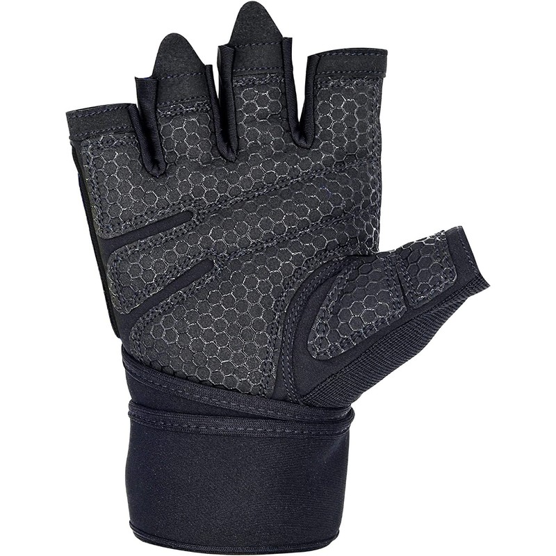 Sidewinder Workout Weight lifting Gloves with Wrist Wrap Support for