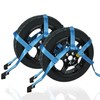 FSBCGT Set of 2 Tow Dolly Straps with Flat Hook,