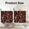 Mushrooms Pot Holders Set of 2 Heat Resistant & Non