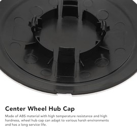 FIAT Wheel Trims, Hub Caps Centre Cover with Chrome Trim 68078419AC Replacement for Modification Hub Cover (White Circle, Red Letter)