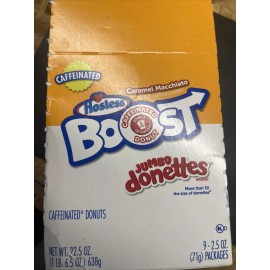 Hostess Caffeinated Boost Jumbo Donettes  Caramel Macchiato  Box of 9 2025