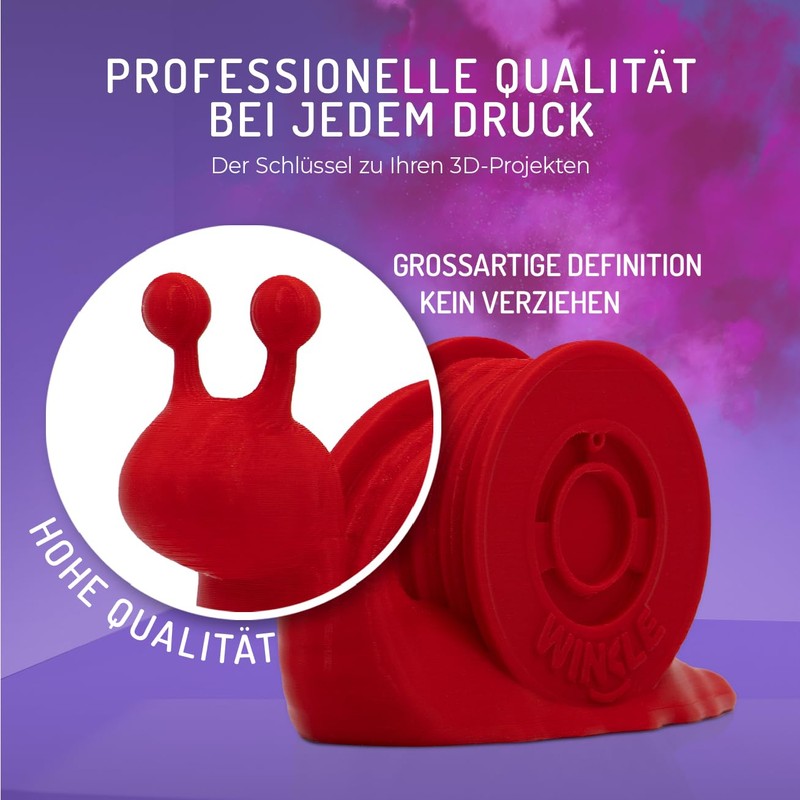 WINKLE PLA HD Filament 1.75 mm Mauve, 300 g Spool,