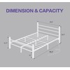 CollaredEagle Full Bed Frame with Headboard and Footboard,Heavy Duty Steel