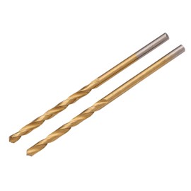 Draper 2pcs HSS Drill Bit 2.5 x 57 mm | Masonry Titanium Tools | Metal Tip Drills | Heavy Duty Bits | 08861