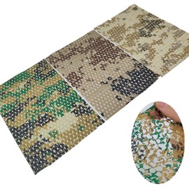 gdeplok 3 Pcs Camouflage Net Dense Foliage Set - Realistic Scenery for Military Model Tanks, AFVs, Dioramas, Wargaming & Terrain Building(Small Size)