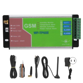 Temperature Alarm Power Failure Alert Remote Monitoring Controller GSM Signal 100‑240VUS Plug