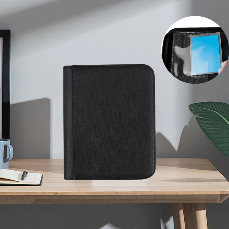 Portatarjetas Con Cremallera, 216 Posiciones Para Tarjetas