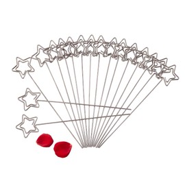 Fdit 50pcs DIY Heart Ring Loop Star Shape Craft New Wire Clip Table Card Holders Name Card Holder Clips Picture Memo Note Photo Accessories Decor(3#)