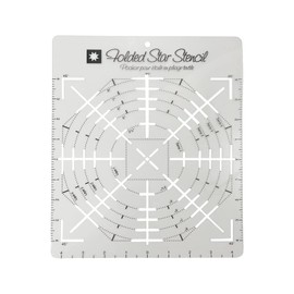 1 Pcs Folded Star Guide Stencil Sewing Quilting Template for Fabric Patchwork Plastic Template DIY Bowl Comfortable Suit for Any Pattern