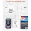 ROOTOMA Cube Extension Lead with USB C Slots, 3 Way